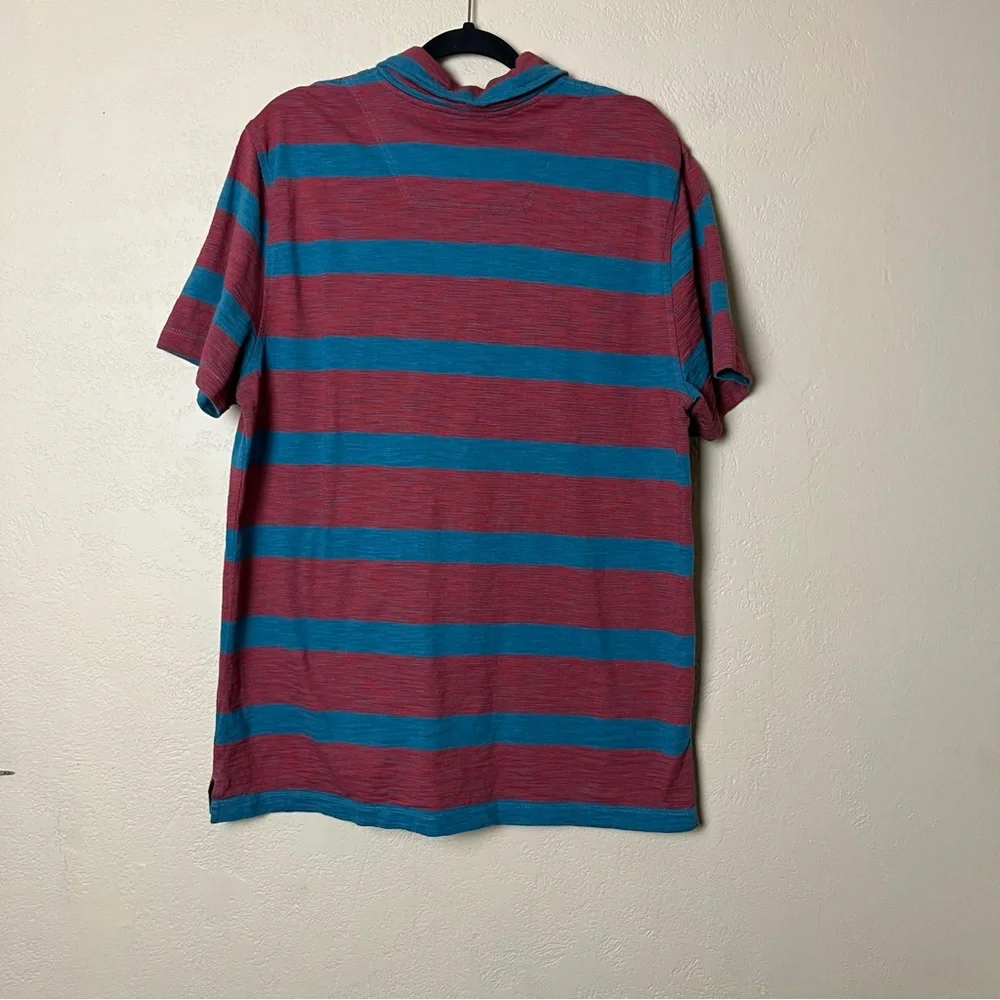 The North Face Lot Of 2 Polo Shirt Mens Large Striped Cotton Outdoors Size Large